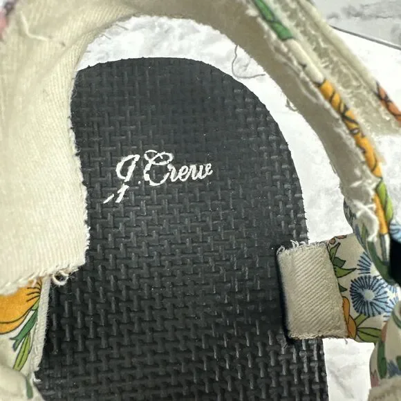J.Crew Womens Sporty Strap Sandals Size 10 Liberty Mini Floral Walk Fabric - Picture 6 of 8